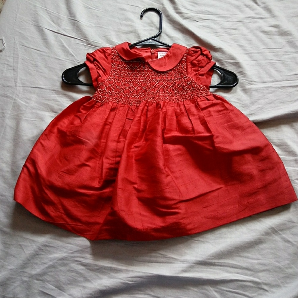 Gymboree red holiday dress size 6 to 12 months